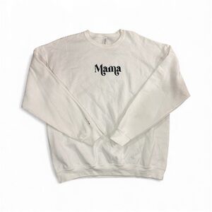 Jerzees White 'Mama' Sweatshirt